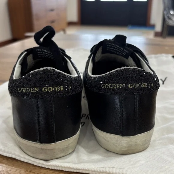 Golden Goose Black and White Sneakers - Picture 4 of 5